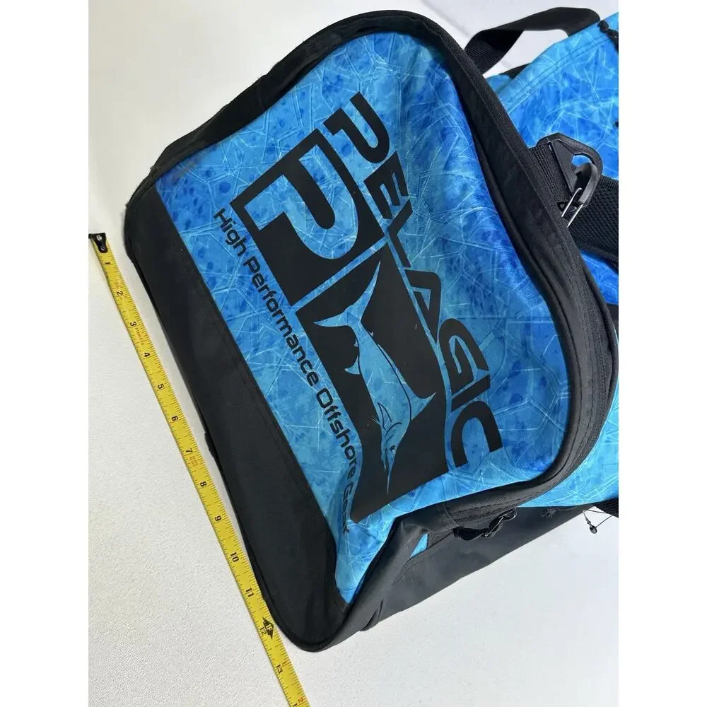 Pelagic Heavy Duty Aqua Blue 50L Duffle Bag Hole